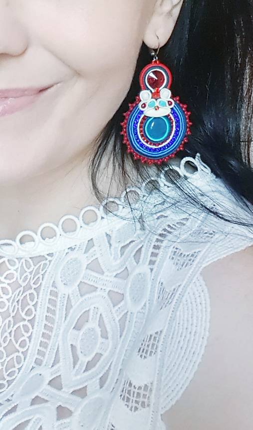 Náušnice - Folklórne... - 13146996_