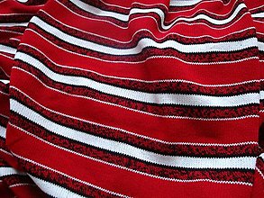 Textil - Úplet s pruhy  (10 cm) - 13149099_