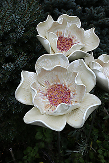 Dekorácie - Kvet biely - 13156029_