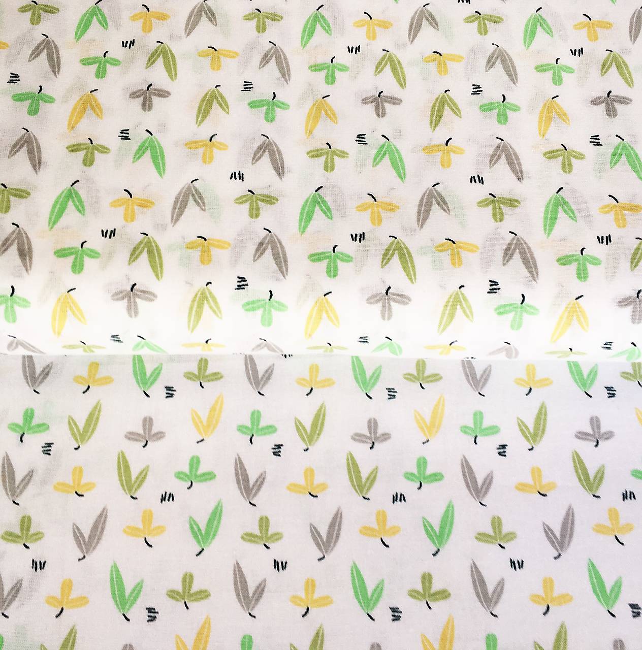 lístky, 100 % bavlna Francúzsko, šírka 140 cm