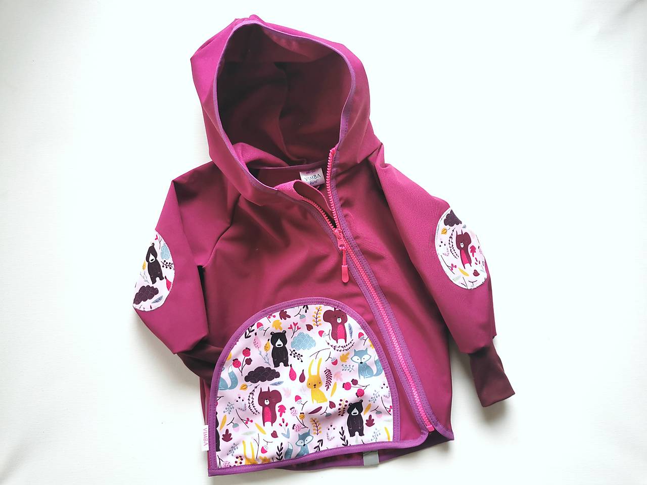 Softshellka "lesné zvieratká" 