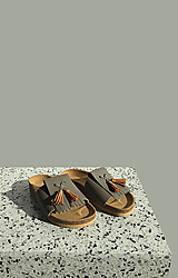 Ponožky, pančuchy, obuv - Korkáče Grey/Karamel Strapp - 13152567_
