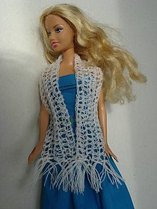 Hračky - Pavučinkový šál pre Barbie - 13152914_