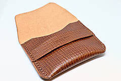Peňaženky - kožené puzdro "flap" - 13156000_