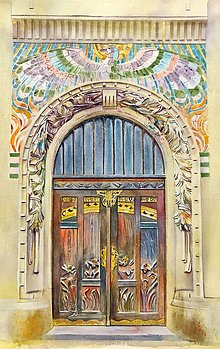 Obrazy - Séria dvere Masarykovo nábřeží 16, Praha, originál - 13153397_