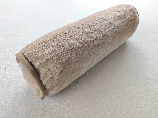Úžitkový textil - Zdravotný valček 100% ovčie rúno Merino Top Super wash CAMEL - 13158517_