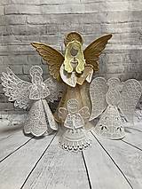 Dekorácie - Anjel (Biely anjel č.1) - 13161127_