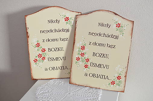 Tabuľky - Tabuľka s kvietkami - 13162423_