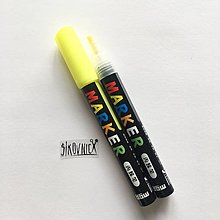 Nástroje - Akrylová fixka, M&G, 2mm (Neon Yellow S040) - 13164107_