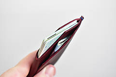 Peňaženky - handmade kompaktná peňaženka do vrecka (Fialová) - 13166020_