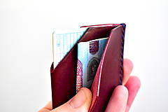 Peňaženky - handmade kompaktná peňaženka do vrecka (Fialová) - 13166023_
