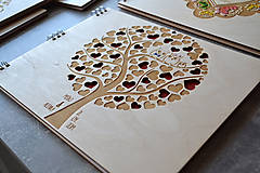 Papiernictvo - Svadobný fotoalbum gravírovaný "Strom" - 13164970_
