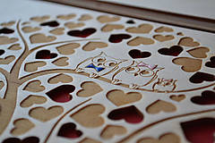 Papiernictvo - Svadobný fotoalbum gravírovaný "Strom" - 13164971_