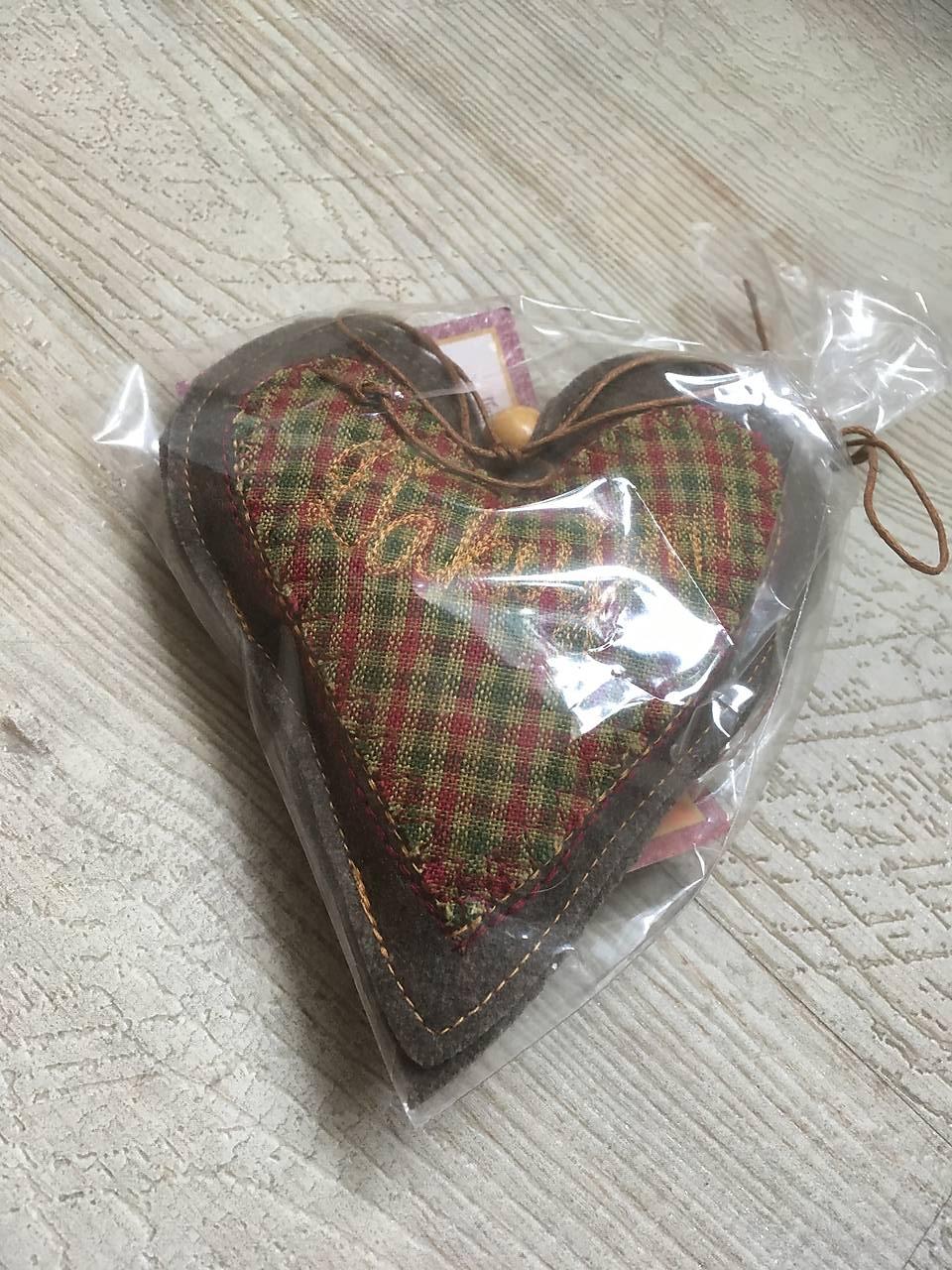 Srdiečko textilné plnené levandulou -ku každej objednávke Zdarma ako darček