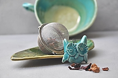 Príbory, varešky, pomôcky - sitko na čaj sova rôzne farby - 13168158_