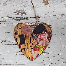 Dekorácie - Dekorácia srdce- Klimt - 13166270_