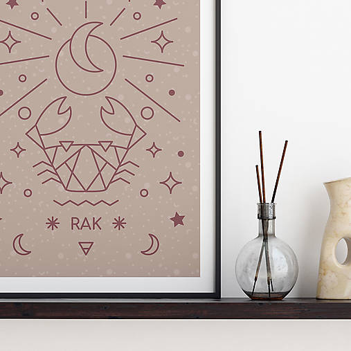 Grafika - RAK, ružový print - 13174836_