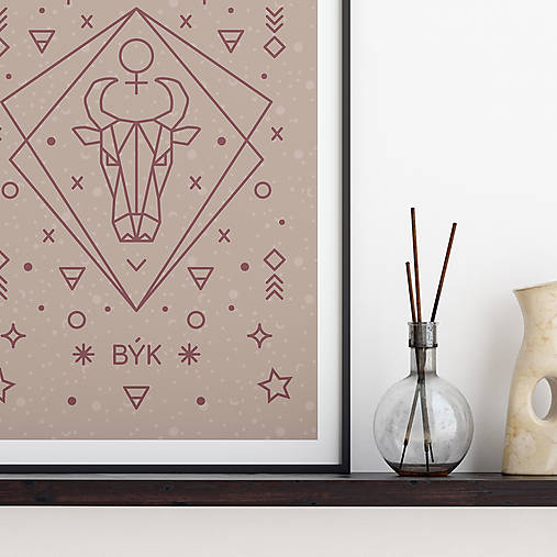 Grafika - BÝK, ružový print - 13175197_