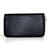 Peňaženky - Dámska nákupná kožená peňaženka v čiernej farbe - 13172264_