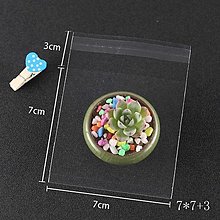 Obalový materiál - Plastové vrecúška bez zdobenia 7 x 7 cm - 13172862_
