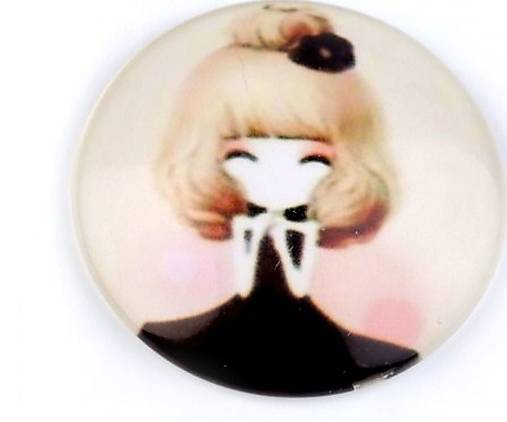 Komponenty - Kabošon dívka 30 mm (1ks) - 13173744_