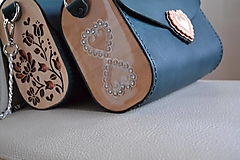 Kožená kabelka Zuzička (Smaragdovozelená pigmentovaná koža)