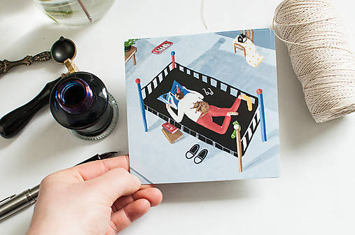 Papier - Eco-pohľadnica "Doma" - 13174818_