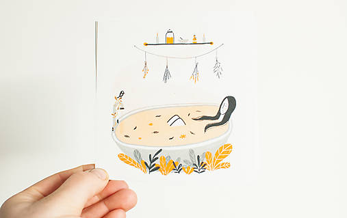 Papier - Eco-pohľadnica "Relax time" - 13174921_