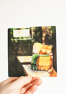 Papier - Eco-pohľadnica "Objatie" - 13174645_