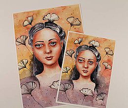 Obrazy - ART Print Dievča vo farebnom svete - 13172916_
