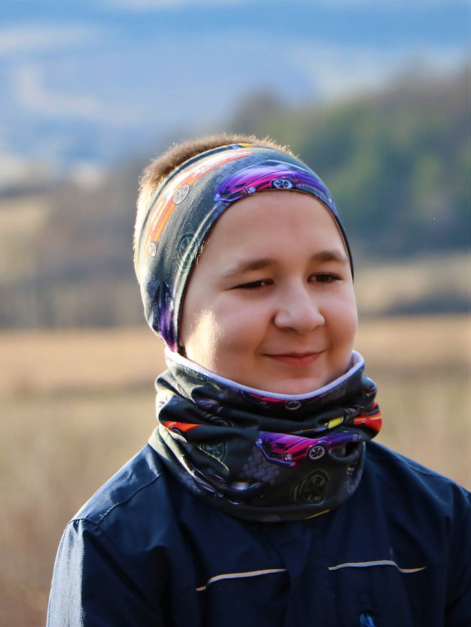 Úpletová čelenka autá