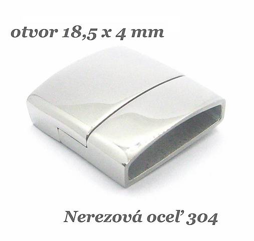 Komponenty - Magnetické zapínanie 20x23mm /M3312/ - nerez.oceľ 304 - 13183780_