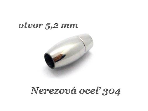 Komponenty - Magnetické zapínanie 17,5x10mm /M3305/ - nerez.oceľ 304 - 13183785_