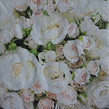 Papier - servítka Romantic roses - 13182577_