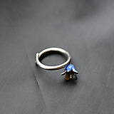Prstene - Prsten modrý zvonček - 13182786_