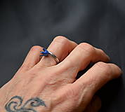 Prstene - Prsten modrý zvonček - 13182789_