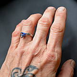 Prstene - Prsten modrý zvonček - 13182790_