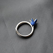 Prstene - Prsten modrý zvonček - 13182785_
