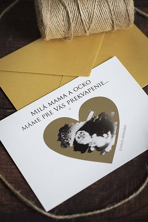Papiernictvo - Stieracie oznámenie o bábätku -  s fotografiou ❤ - 13181790_