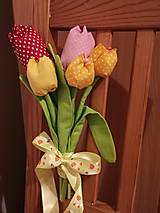 Dekorácie - Jarná kytička tulipánov - 13183566_