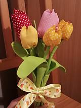 Dekorácie - Jarná kytička tulipánov - 13183572_