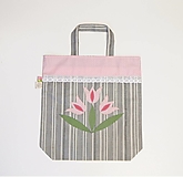 Nákupné tašky - Nákupná taška - ružové tulipány - 13182011_