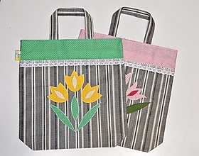 Nákupné tašky - Nákupná taška - žlté tulipány - 13182111_