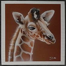 Obrazy - Žirafka (nakreslená) - 13187563_