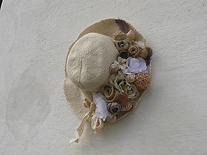 Dekorácie - Romantický klobúk zo starých dobrých čias - ražný - 13185777_