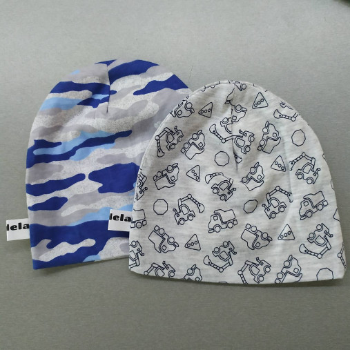 Detská čiapka pre dievča aj chlapca rôzne farby (30cm maskáč modrý)
