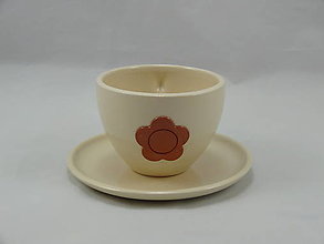 Nádoby - Kávová šálka Kvet (Variant 7) - 13184149_