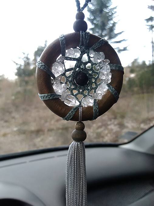 Dekorácie - WOOD mandala mystickej energie - 13188915_