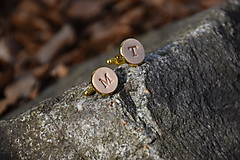Pánske šperky - Kožené manžetové gombíky No.97 - 13187348_