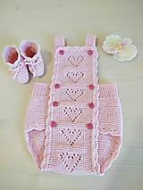 Detské oblečenie - Ružové gaťuše pre bábätko - 13187183_